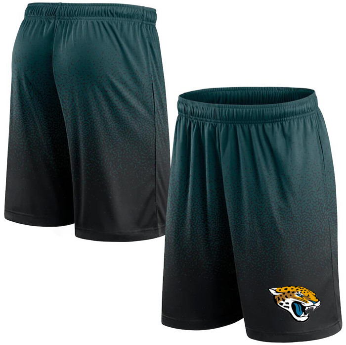 Men's Teal/Black Jacksonville Jaguars Ombre Shorts